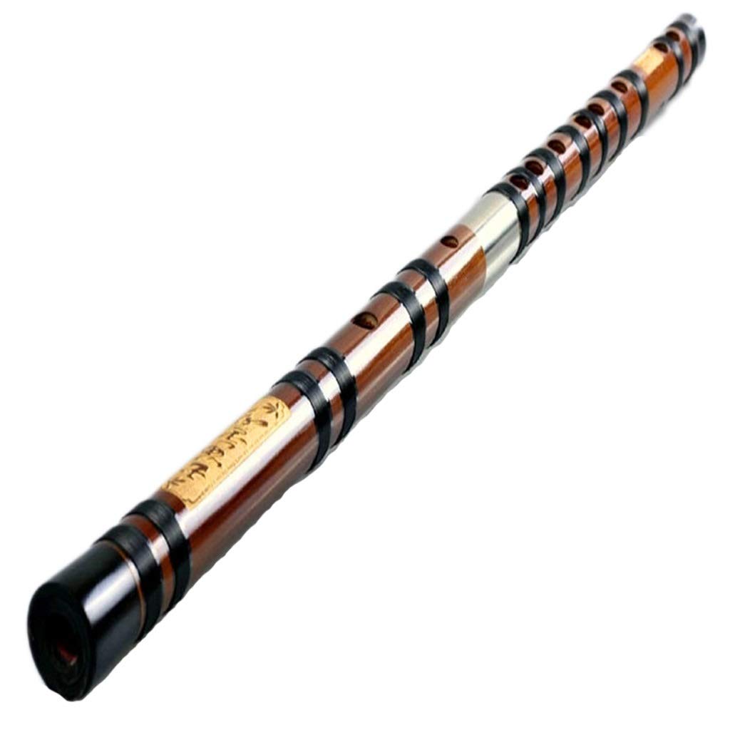 LCJQ Professionelle chinesische Bambusflöte horizontale Flöte Instrument ist C D E F G 5 Loch Flöte Spieler C Flöte Musikinstrument (Größe : F Ton)