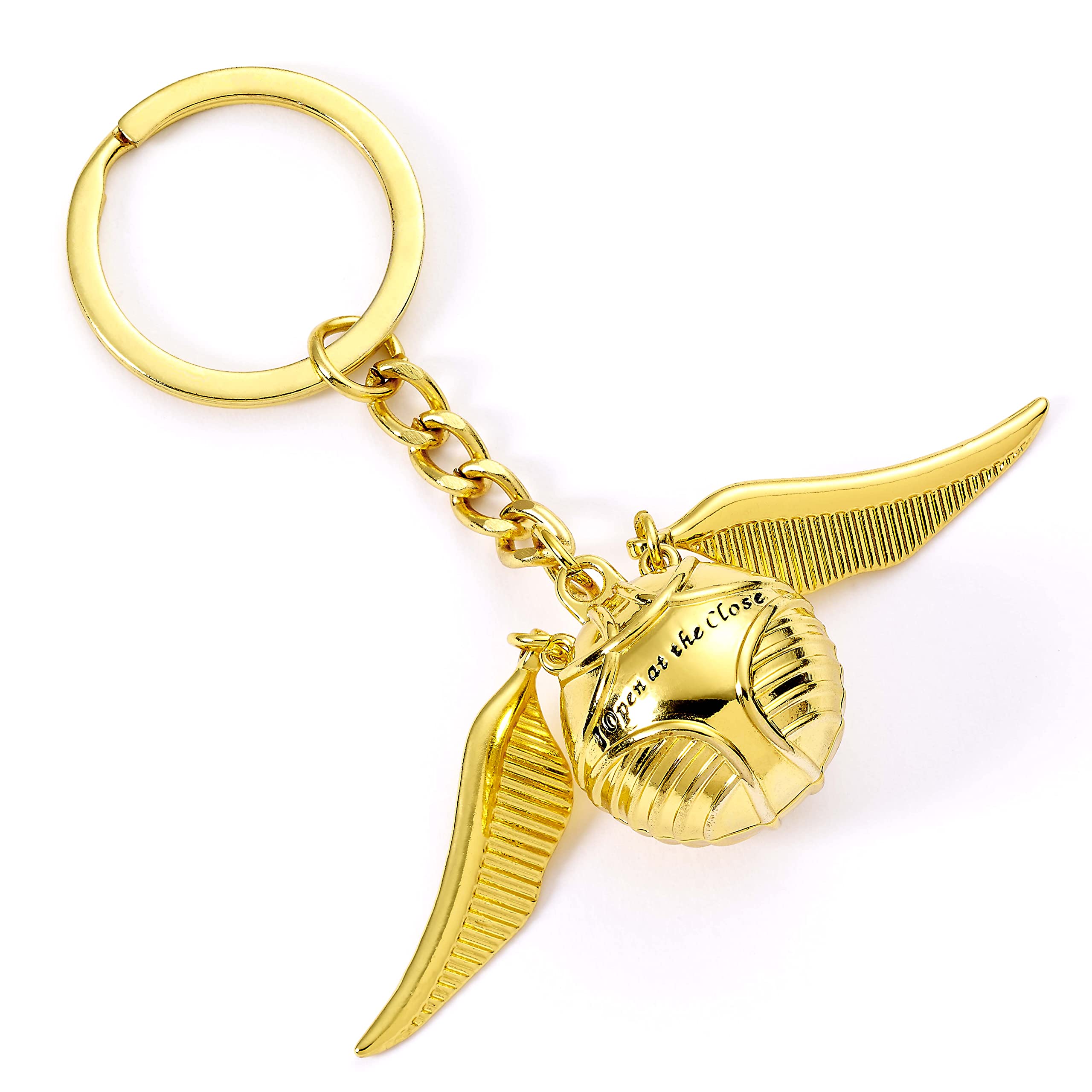 The Carat Shop: Harry Potter Golden Snitch Schlüsselanhänger 3D - Harry Potter Gadget, Metall, Kein Edelstein.