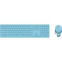 Rapoo 9850M Tastatur Maus enthalten RF Wireless + Bluetooth QWERTZ Deutsch Blau (00215388)