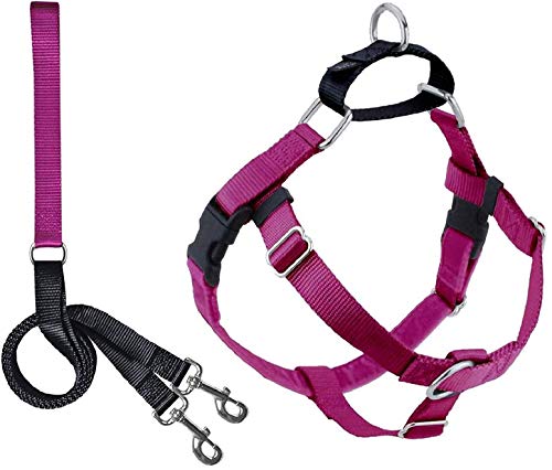 2 Hounds Design 818557022655 No-Pull Dog Harness with LeashXX-Large (1 Zoll Wide) XXLRaspberry