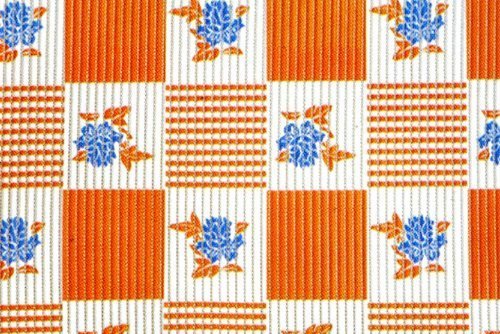 Teppich Schwamm Schein orange Checkered Höhe 65 cm Länge 15 m
