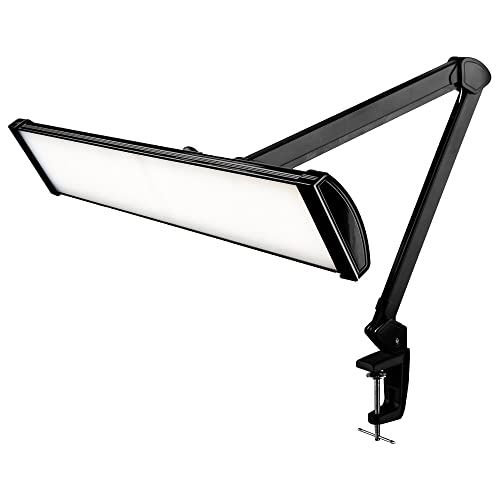 SEMPLIX LED Arbeits-Tischlampe schwarz (540 LED/dimmbar/Tischklemme)