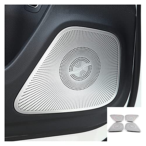 ZXZCV Auto Innentür Stereo Lautsprecher Audio Ring Abdeckung Soundrahmen Dekoration Trim Fit für Mercedes Benz Eine Klasse W177 V177 A180 A200 2019 (Color Name : Gray)