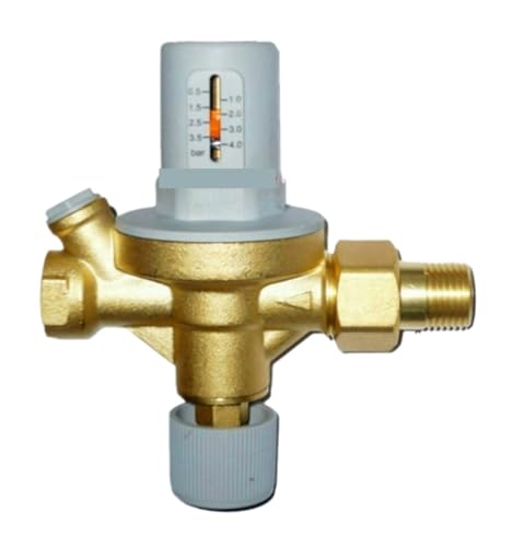 Druckregler Automatisches Füllwasserventil, das den Wasserfluss beobachtet. Füllwasserventil mit Manometer, Druckminderventil (Color : A1)