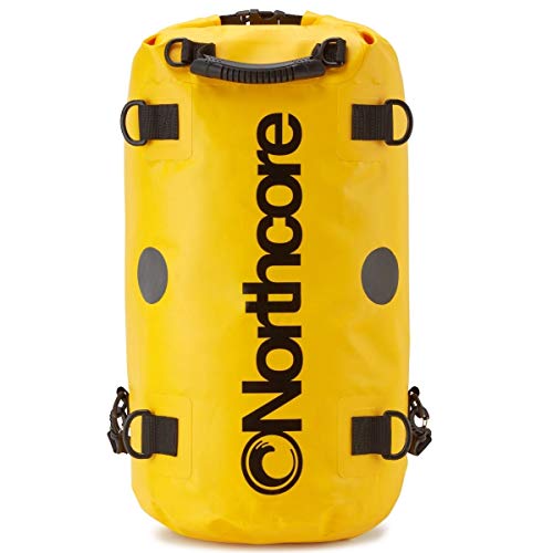 Northcore Surfen und Wassersport Zubehör - 40Ltr Dry Bag Back Pack - Gelb - Wasserdicht Spritzwasser
