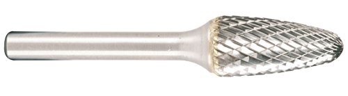 Projahn Hartmetallfräser, Form F Rundbogen d1 9,6 mm, Schaftdurchmesser 6,0 mm SchnellFrässchliff für Aluminium 700636096