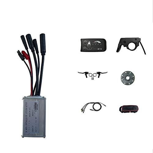 Happlignly 15A Wasserdichtes Kit 36/48V Controller Sinus-Elektrofahrrad-Controller mit S810 LCD-Anzeigefeld für Elektroroller-EBike-Zubehör
