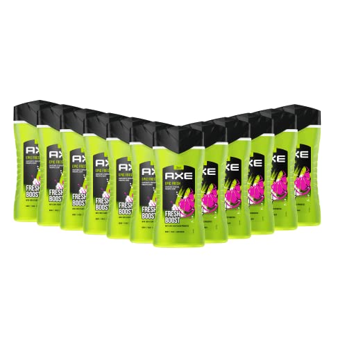 Axe 3-in-1 Duschgel & Shampoo Epic Fresh für langanhaltende Frische und Duft dermatologisch getestet 250 ml 12 Stück