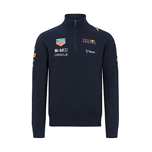 Red Bull Racing - Offizielle Formel 1 Merchandise Kollektion - 2022 Team 1/2 Zip Sweatshirt - Herren - Dunkelblau - 3XL