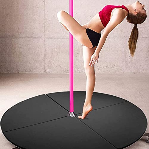 Pole Dance Matte, kreisförmig, faltbar, tragbar, 120 cm, Pole Dance Crash Pad, geeignet für Anfänger, Fitness, Gymnastik, Striptease, Pole-Sicherheitsmatte