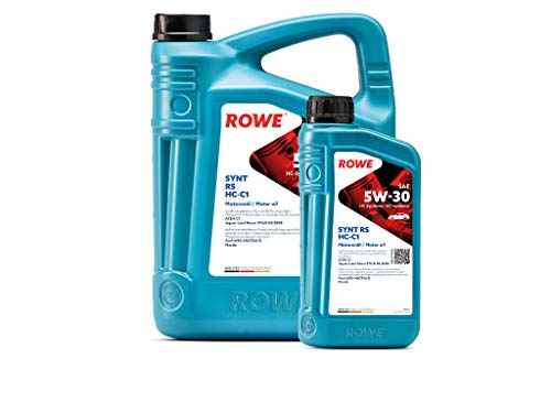 6 (5L+1L) Liter ROWE HIGHTEC SYNT RS SAE 5W-30 HC-C1 Motoröl Made in Germany