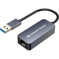 Conceptronic ABBY12G Gigabit Ethernet USB 3.0 Adapter mit USB-Hub, GbE