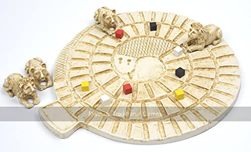Masters Traditional Games Replica Mehen Game - Ancient Egyptian Game of The Serpent - Replica of The Oldest Board Game in World