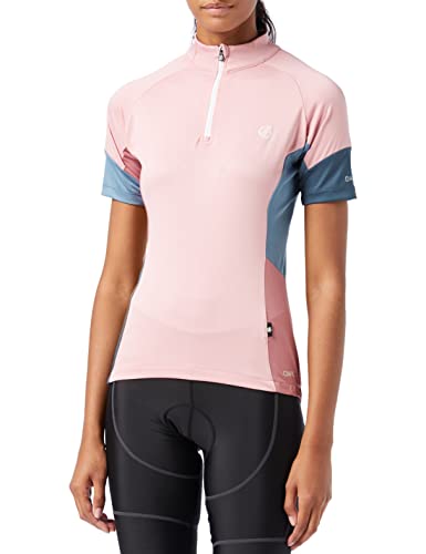 Dare 2b Pedal It Out Jersey Herren-Radsport-T-Shirt Q-Wic Plus leichtes Material mit geruchsabweisenden und reflektierenden Druckdetails - halber Belüftungsreißverschluss - Sport-T-Shirt