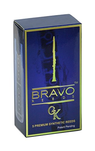 Bravo Synthetic Reeds for Bb Clarinet - Strength 1.5 (Box of 5), Model BR-C15