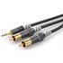 Sommer Cable HBA-3SC2-0600 Klinke / Cinch Audio Anschlusskabel [2x Cinch-Stecker - 1x Klinkenstecker