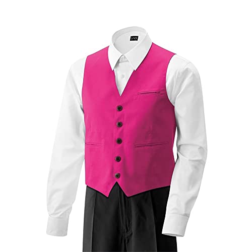 EXNER Herren-Weste mit innenliegenden Seitentaschen, Farbe hot pink, Größe XL