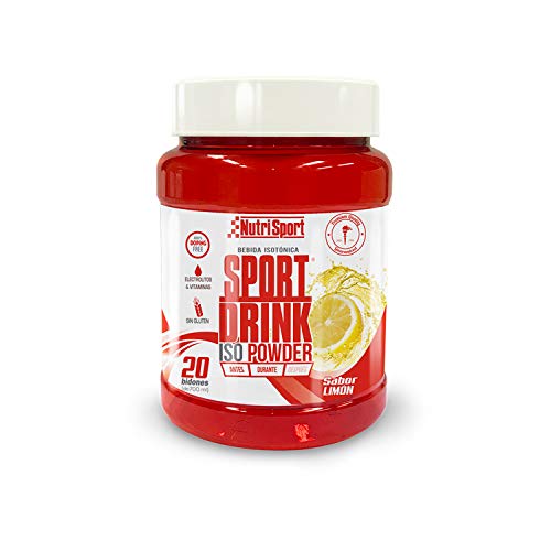 Nutrisport Sport Drink ISO Powder 1020 Gr + Bidón 750 Ml Sabor Limón