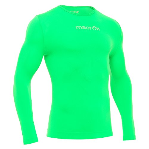 Macron Herren Kompressionsshirt mit Langen Ärmeln T-Shirt, Grün, XL