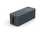 Durable Kabelbox Cavoline Box L (für 5-fach Steckdosenleiste, mit Gummifüßen, 406 x 139 x 156 mm (B x H x T)) graphit, 503037