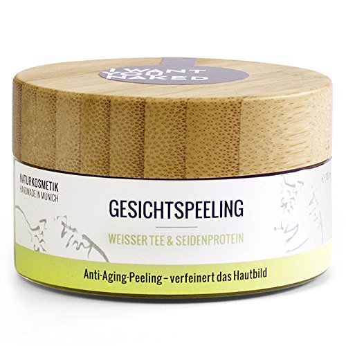 GESICHTSPEELING Weisser Tee & Seidenprotein|Effektive Anti-Aging Peeling-Maske mit antioxidativer und schützender Wirkung