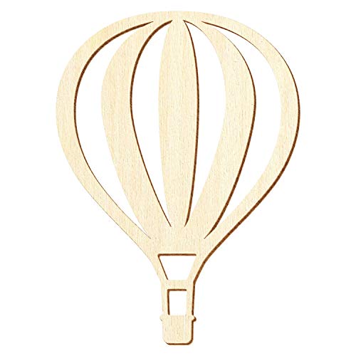 Holz Heißluftballon V2 - Deko Basteln 5-50cm, Größe:10cm, Pack mit:50 Stück