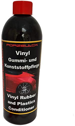 Porzelack Vinyl Kunststoff- u. GUMMIPFLEGE, 1 Ltr, Reifenpflege, Gummiauffrischung, Pflege für Armaturen, Cockpit