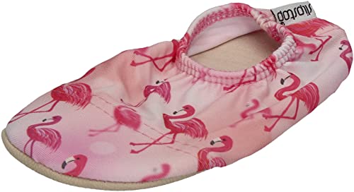 Slipstop - Hausschuhe Badeschuhe Kylie - Flamingos pink, Größe:21/23 EU