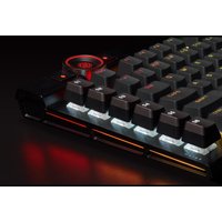 CORSAIR Gaming K100 RGB - Tastatur - Hintergrundbeleuchtung - USB - Deutsch - Tastenschalter: CORSAIR OPX RGB - Aluminium schwarz eloxiert (gebürstet)