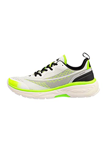 FILA Herren EXOWAVE Laufschuh, Gray Violet-Neon Green-Black, 42 EU