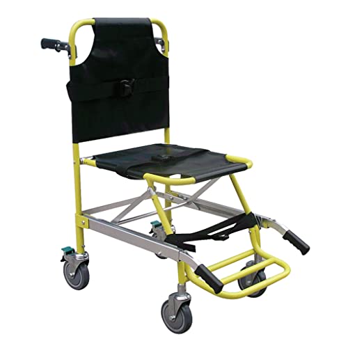 Mehrzweckstuhl mit 4 Rollen, tragbarer medizinischer Transportstuhl, Notfall-Treppenstuhl, zusammenklappbarer Krankenwagen-Stuhl, ältere Menschen, Einzelperson, Transfer-Evakuierung,