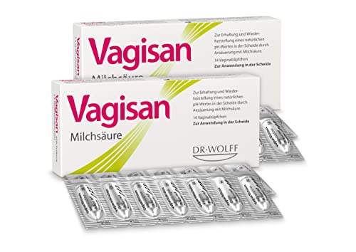 Vagisan Milchsäure Spar-Set 2x14 Vaginalzäpfchen. Scheideninfektionen vorbeugen - Vaginalflora unterstützen