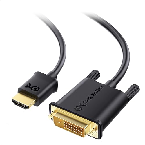 Cable Matters Full HD 1080P HDMI zu DVI Kabel 3 m (CL3 in Wall Rated DVI to HDMI Cable, Bi-Directional HDMI to DVI-D Dual Link Cord)
