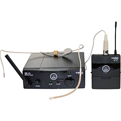 AKG WMS40 Mini Sport Set ISM 1 Headset Funkmikrofon-Set Übertragungsart (Details):Funk