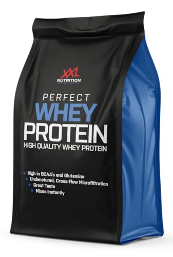 XXL Nutrition - Perfect Whey Protein - Eiweiss Pulver, Beste Qualität 100% reines Konzentrat, Mit EAA & BCAA - 78,5% Proteingehalt - Kokos - 750 Gramm