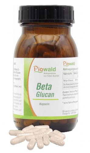 Piowald Beta Glucan - 100 Vegi Kapseln, mit Yestimun® 1,3/1,6 Beta-D-Glucan