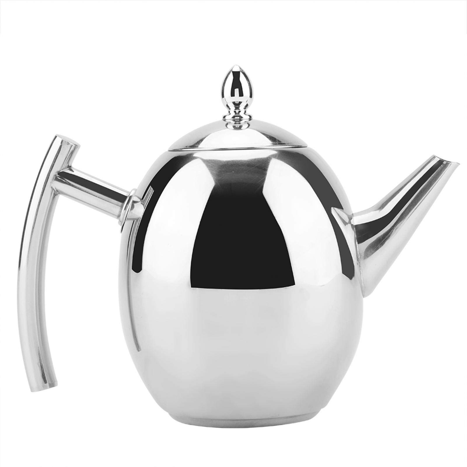 Edelstahl-Teekanne Professionelle Teekanne für Loseblatt- und Teebeutel für Haltewasser, Kräutertee, grüner Tee, Kaffee(1500ML)