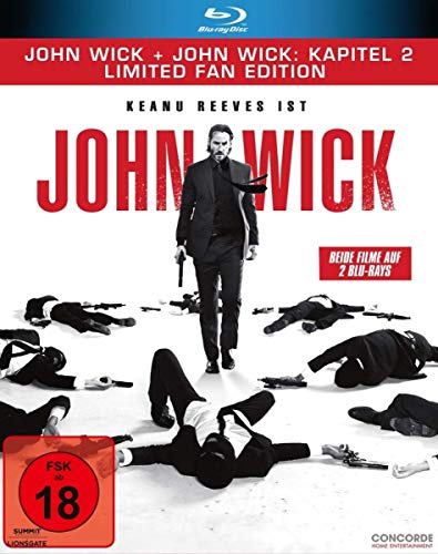 John Wick + John Wick: Kapitel 2 - Limited Fan Edition (2 Blu-rays in veredelter O-Card)