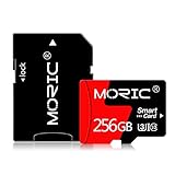256GB Micro SD Karte mit SD-Adapter Speicherkarten für Kamera (Class 10 High Speed), Speicherkarte für Smartphone Computer Spielkonsole, Dashcam, Camcorder, Überwachung, Drohne