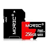 256GB Micro SD Karte mit SD-Adapter Speicherkarten für Kamera (Class 10 High Speed), Speicherkarte für Smartphone Computer Spielkonsole, Dashcam, Camcorder, Überwachung, Drohne