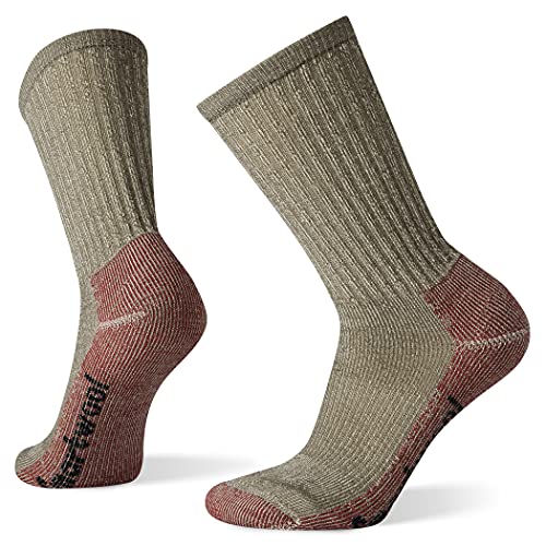 Smartwool Women's Hike Classic Edition Light Cushion Crew Socks – Merino Wool Socks for Hiking, Camping, Walking & Hunting – Made in USA - Taupe, M