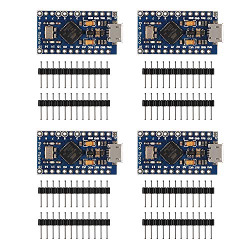 4 Stück Pro Micro ATmega32U4 5V 16MHz Entwicklerboard Modul für Arduino Leonardo Board