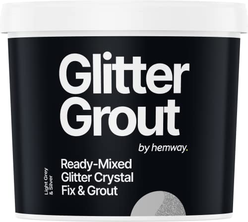Hemway | Hellgrau fertig gemischte Glitter Grout 2.5L / 4.5kg - Silber