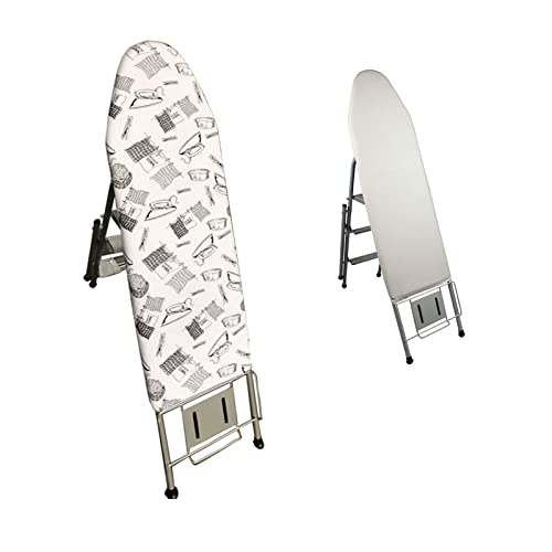 Bügelständer mit klappbarer Leiter für die Aufbewahrung zu Hause: multifunktional, leicht und platzsparend, höhenverstellbares Bügelbrett für kleine Räume. Großes Bügeltuch