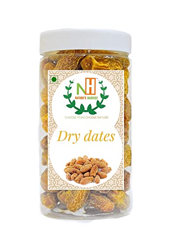 ERNTE DER NATUR: Gelbe getrocknete Datteln/Peela Sukha Khajoor (400 g)_Verpackung kann variieren