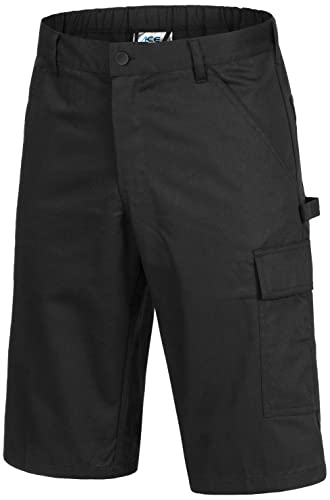 ACE Handyman Arbeitsshorts für Männer - Shorts für die Arbeit - 35% Baumwolle - Schwarz - 58