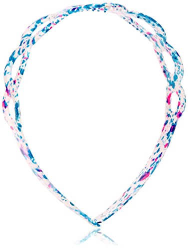 Caravan Blau/Rosa Handbemalt gepunktet offener Kreis Haarband