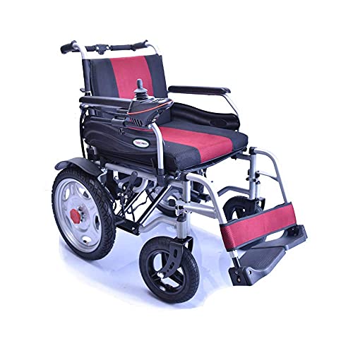 SLRMKK K-Rollstuhl, vierrädriger Elektrorollstuhl, behinderter älterer Faltbarer Leichter intelligenter Scooter, Last 120 kg Schönes Zuhause