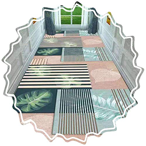 AYHa Flur Läufer Teppich, Vorleger 6Mm Pile Höhe Weiche Dense Stapel für Entryway Dekor, abstrakten Design (Farbe: A, Größe: 0,8M X 4M (2,62 Ft X 13.1 Ft)),D,0.6m x 2m (1,97 ft x 6,56 ft)