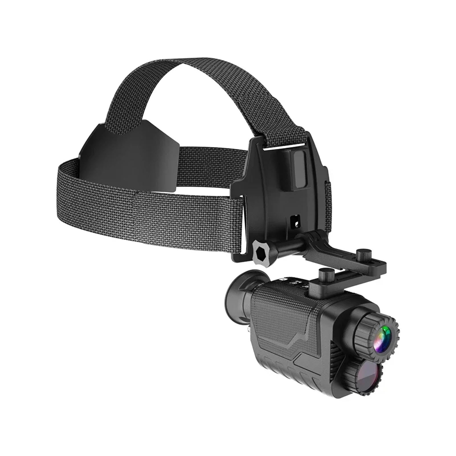 RSBFER Digitale Nachtsichtbrille, am Kopf montiertes Monokular 400M Infrarot-Nachtsichtteleskop 4K 1080P HD für die Jagd und Beobachtung von Wildtieren
